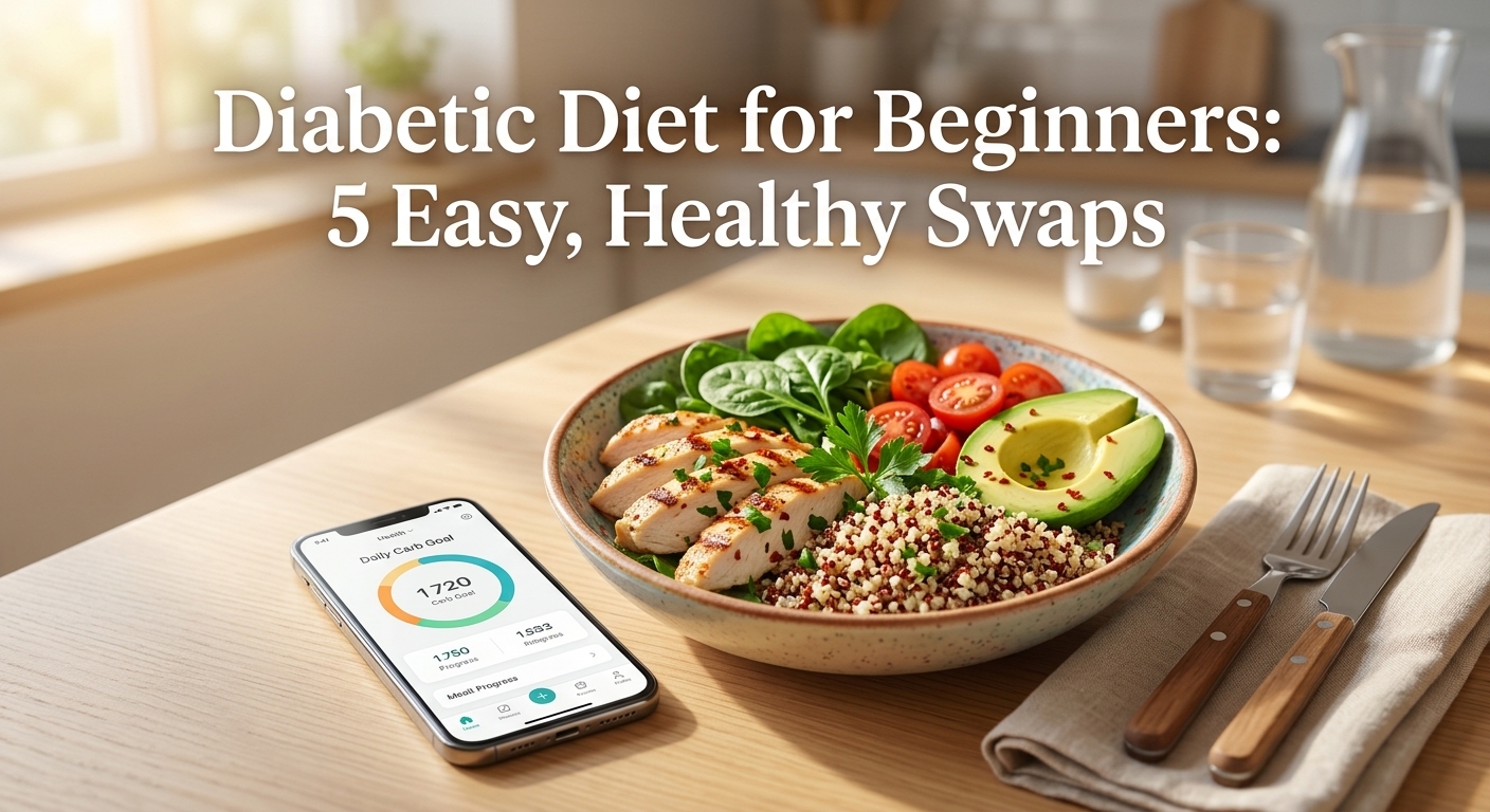 Diabetic Diet for Beginners: 5 Easy, Healthy Swaps cover